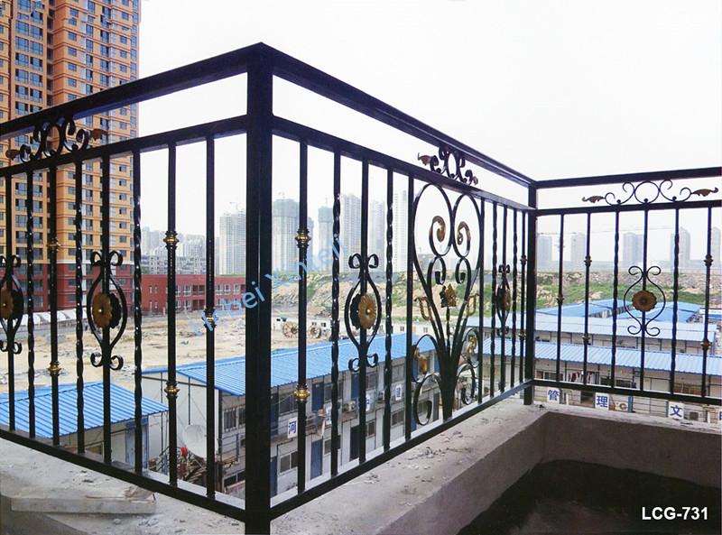 Ornamental iron fence