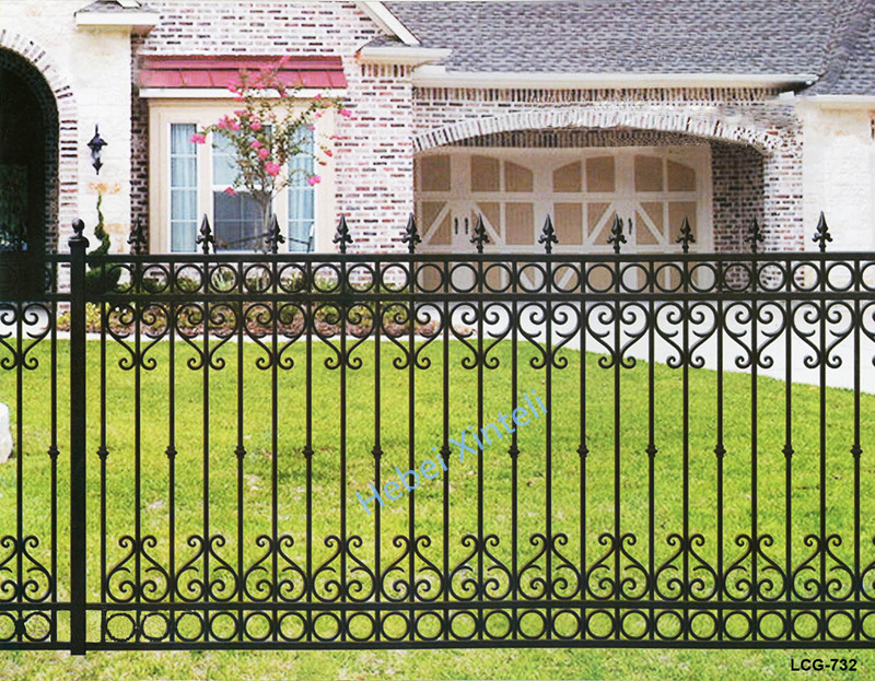 Ornamental iron fence