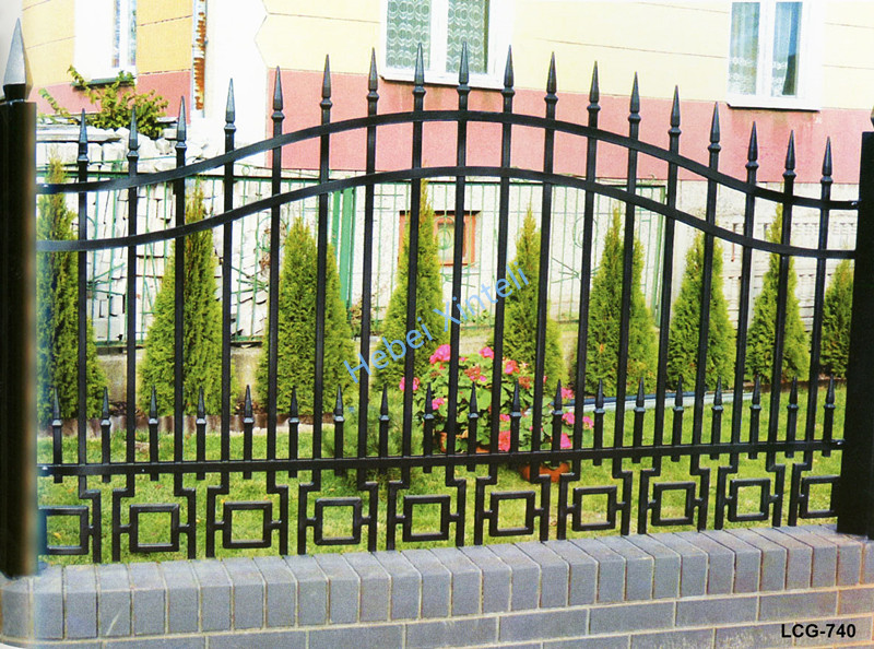 Ornamental iron fence1