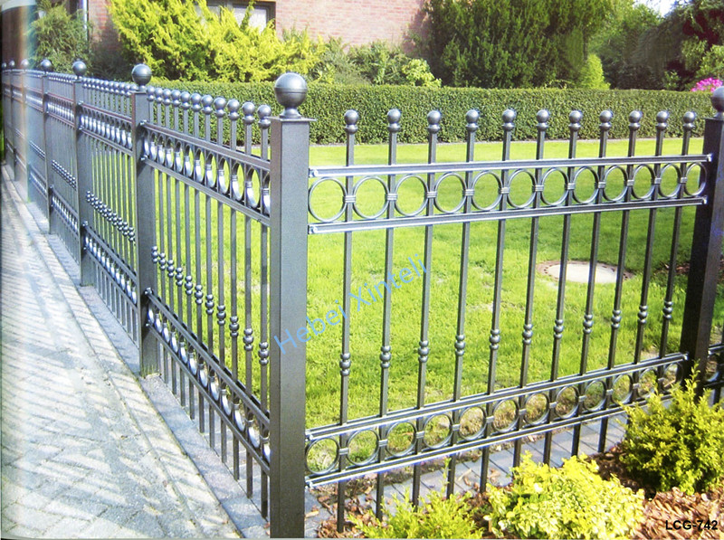 Ornamental iron fence1