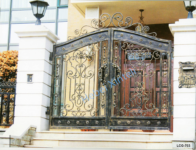 Wrought iron garden gate