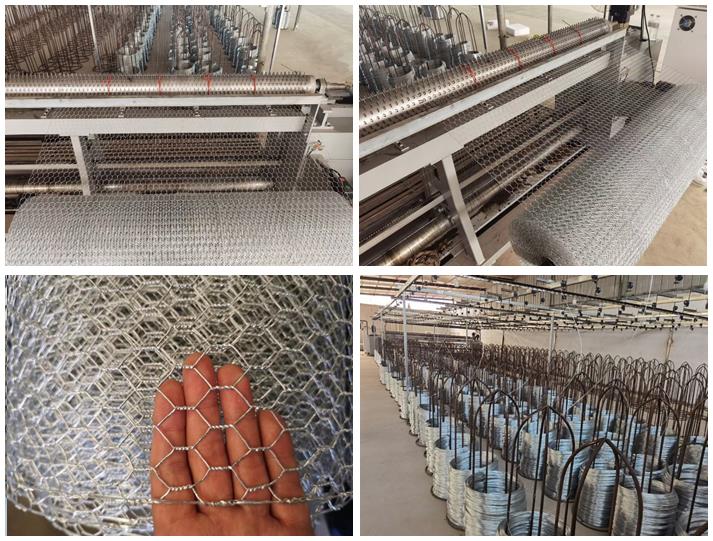 Hexagonal wire netting