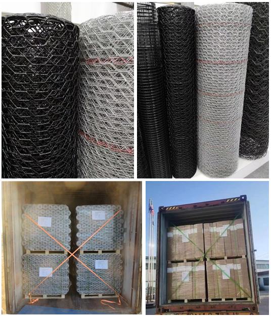 Hexagonal wire netting