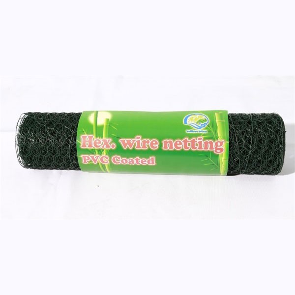 19mm x 19mm Hexagonal Wire Mesh PVC Coated