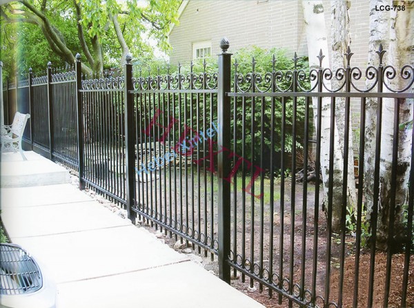 Ornamental iron fence1